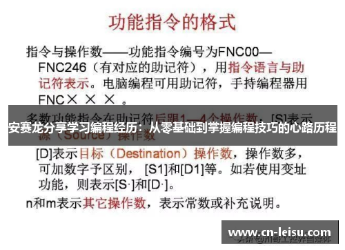 安赛龙分享学习编程经历：从零基础到掌握编程技巧的心路历程