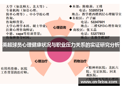 英超球员心理健康状况与职业压力关系的实证研究分析